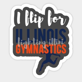 Illinois Gymnastics Sticker